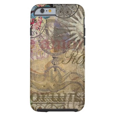 Rome Vintage Italy Travel Collage Tough iPhone 6 Case