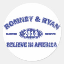 Romeny Ryan Round Stickers