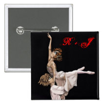 Romeo and Juliet Ballet Button