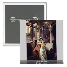 Romeo And Juliet, By Hayez Francesco Pinback Button