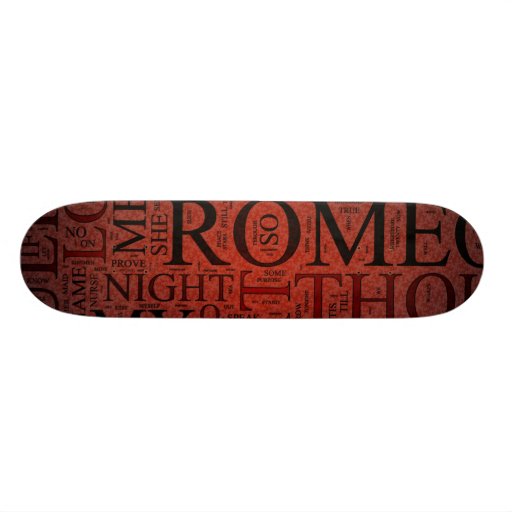 Romeo and Juliet (Red) Skateboard