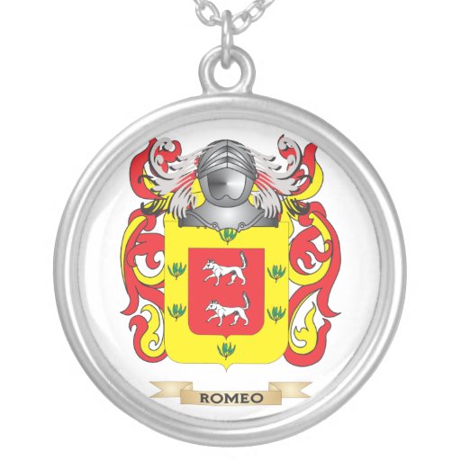 Romeo Coat of Arms (Family Crest) Pendant Zazzle