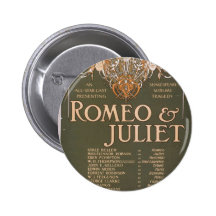 Romeo & Juliet, 'Liebler & Co' Retro Theater Pinback Button