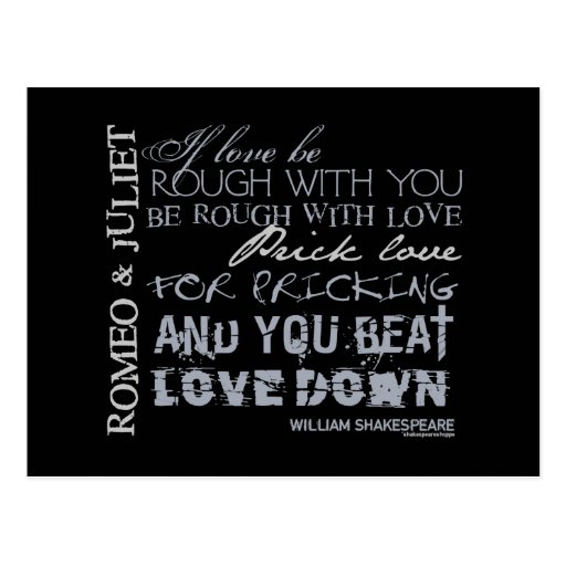 Romeo & Juliet Love Quote Postcards