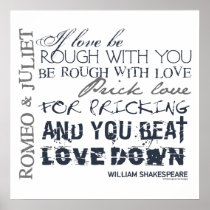 Romeo & Juliet Love Quote Poster