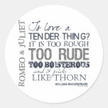 Romeo & Juliet Love Quote Stickers