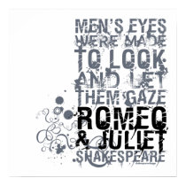 Romeo & Juliet Men Quote posters