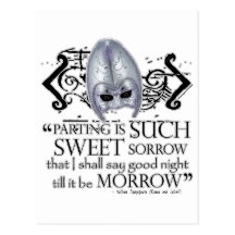 Romeo & Juliet Quote Post Card