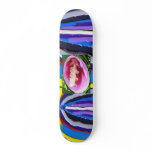 Romeo n Julliet  -  White Rose Petals Skate Deck
