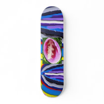 Romeo n Julliet  -  White Rose Petals skateboards