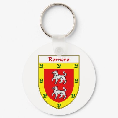 Romero Coat of Arms/Family Crest Keychains by NameGame