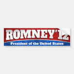 Romney '12 etiqueta de parachoque