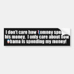 Romney - 2012 - Anti Obama Spending Bumper Stickers