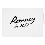 ROMNEY 2012 Autograph Greeting Card