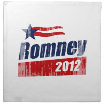 ROMNEY 2012 BANNER- CLOTH NAPKINS