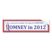 ROMNEY 2012 bumper sticker