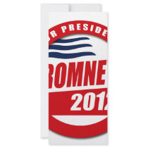 Romney 2012 button rack cards