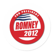 Romney 2012 button stickers