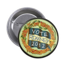 Romney 2012 pinback button