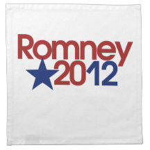 Romney 2012 printed napkins