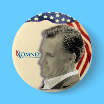 Romney 2012 Retro-Style Patriotism buttons