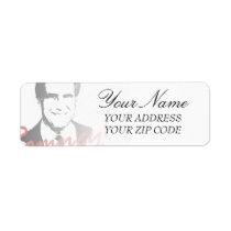 Romney Autographed Picture labels