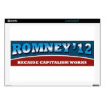 Romney- Because Capitalism Works Decal For Laptop