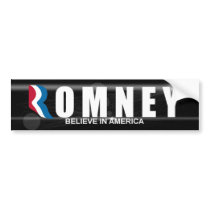 Romney - Believe In America Bumper Stickers