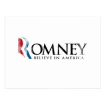 Romney - Believe in America postcards