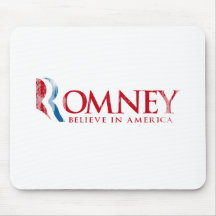 Romney - Believe in America (red) Mousepad