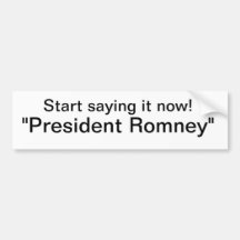 Romney Bumper Stickers