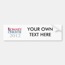 ROMNEY CHRISTIE 2012.png Bumper Stickers