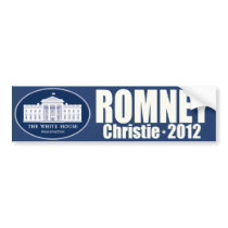 Romney Christie 2012 Republican Ticket Bumper Stickers