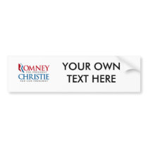 ROMNEY CHRISTIE FOR VP LOGO.png Bumper Sticker