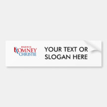 ROMNEY CHRISTIE VP BELIEVE.png Bumper Stickers