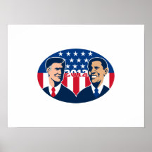 Romney contra las elecciones americanas 2012 de Ob Impresiones