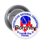 Romney Convention Pinback Buttons