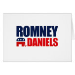 ROMNEY DANIELS TICKET 2012 GREETING CARD