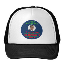 Romney Dont Blame Me Mesh Hats