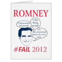 Romney Fail Greeting Card