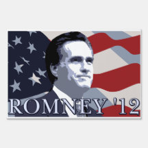 Romney for president 2012 yard signs