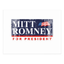 ROMNEY FOR PRESIDENT (Banner) postcards