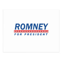ROMNEY FOR PRESIDENT (Blue) postcards