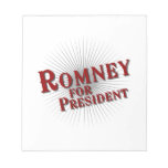 ROMNEY FOR PRESIDENT (Burst) Memo Note Pad