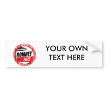 ROMNEY FOR PRESIDENT BUTTON BUMPER STICKER
