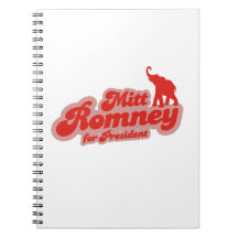 ROMNEY FOR PRESIDENT GOP SPIRAL NOTE BOOKS