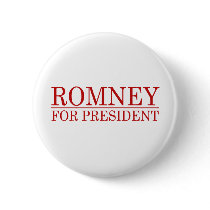 ROMNEY FOR PRESIDENT (Red) Pin