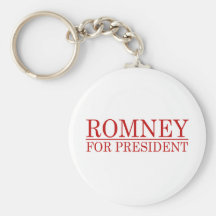 ROMNEY FOR PRESIDENT (Red) Keychains