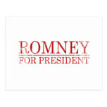 ROMNEY FOR PRESIDENT (Red) Postcard