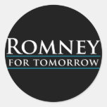 Romney For Tomorrow 2012 Round Sticker